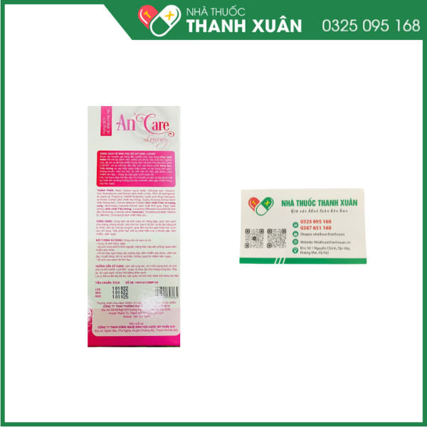 Dung dịch vệ sinh phụ nữ An'Care Luxury Góp phần hạn chế sự phát triển của vi khuẩn gây viêm nhiễm, nấm ngứa